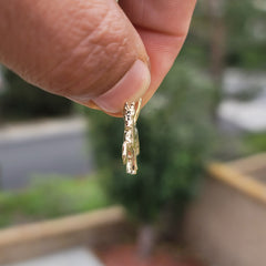 10K, 14K or 18K Gold 3D Horse Pendant