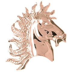 10K, 14K or 18K Gold Horse Head Pendant