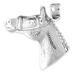 10K, 14K or 18K Gold Horse Head Pendant