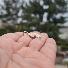 10K, 14K or 18K Gold Horse Head Pendant