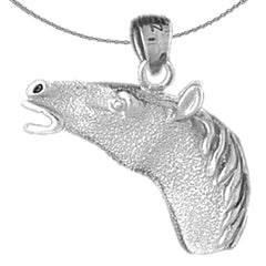 10K, 14K or 18K Gold Horse Head Pendant