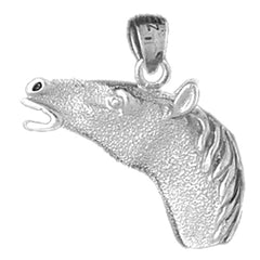10K, 14K or 18K Gold Horse Head Pendant