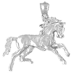 10K, 14K or 18K Gold Horse Pendant