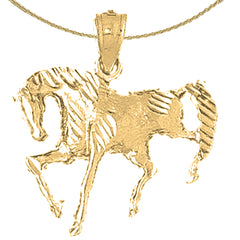 10K, 14K or 18K Gold Horse Pendant