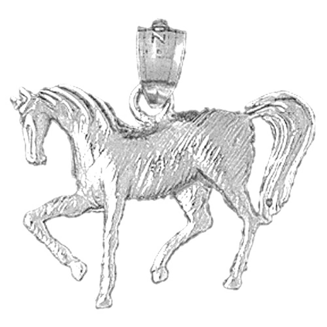 10K, 14K or 18K Gold Horse Pendant