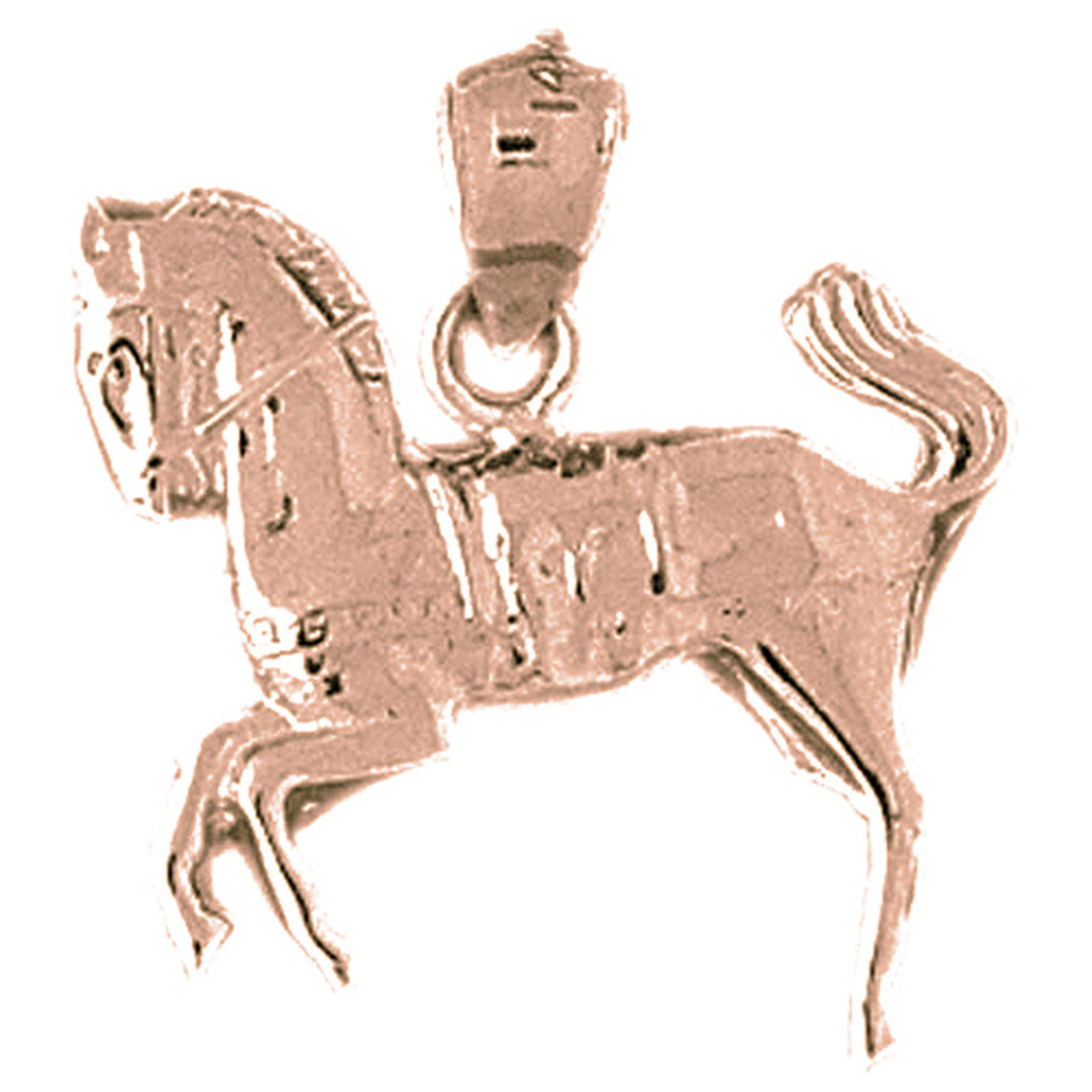 10K, 14K or 18K Gold Horse Pendant