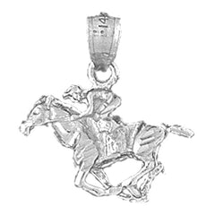 10K, 14K or 18K Gold 3D Horse Pendant