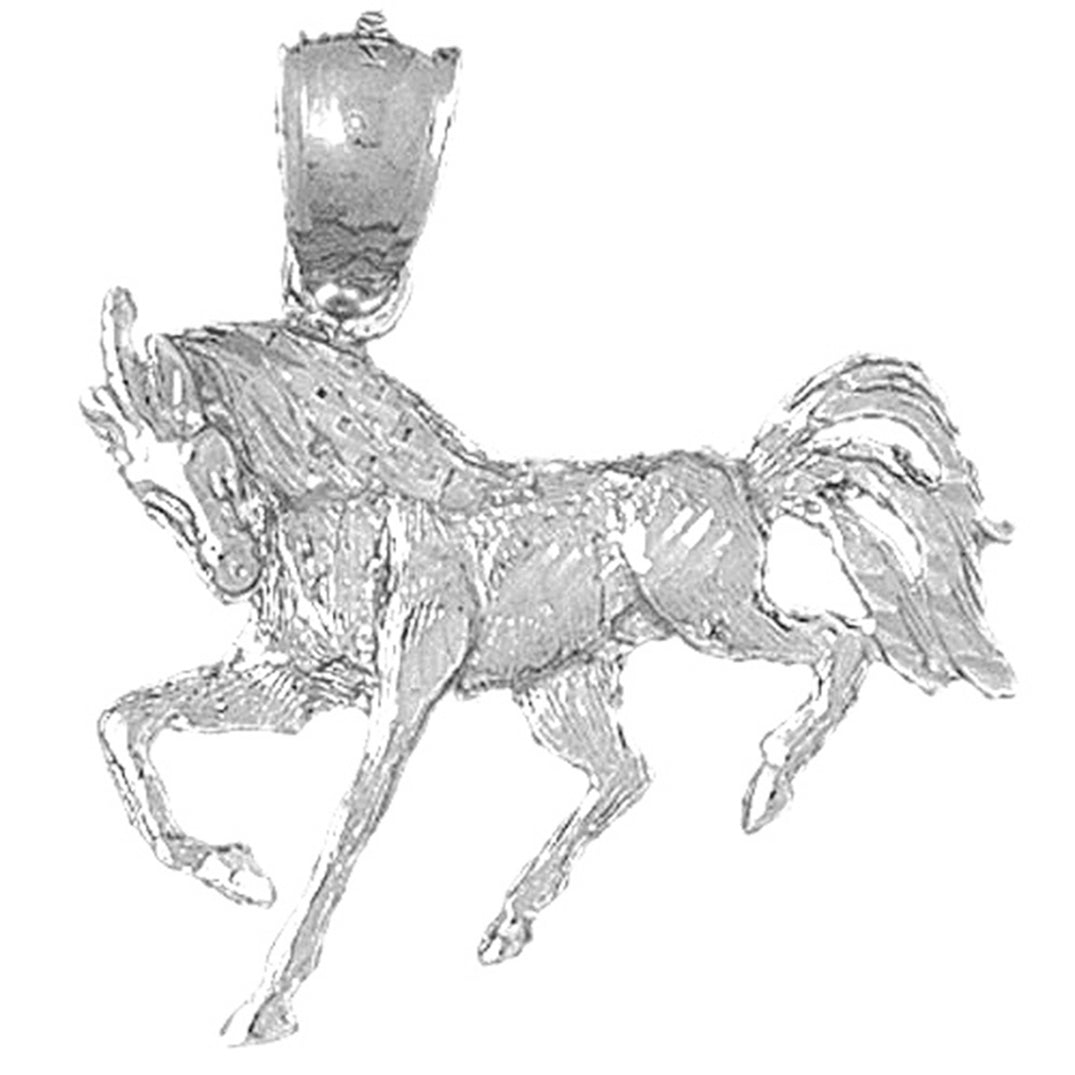 10K, 14K or 18K Gold Horse Pendant