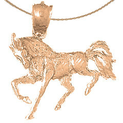 10K, 14K or 18K Gold Horse Pendant