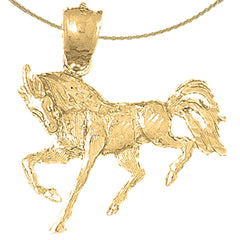 10K, 14K or 18K Gold Horse Pendant