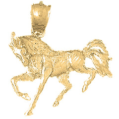 10K, 14K or 18K Gold Horse Pendant