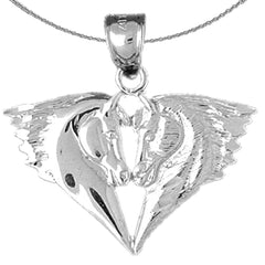 Colgante de cabezas de caballo de oro de 10K, 14K o 18K