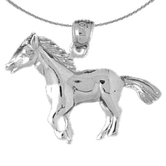 10K, 14K or 18K Gold Horse Pendant
