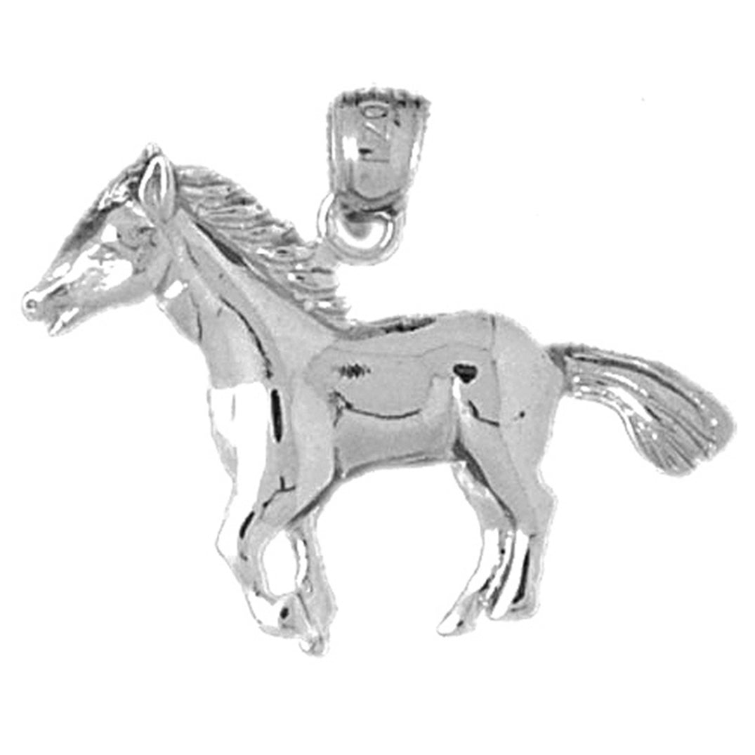 10K, 14K or 18K Gold Horse Pendant