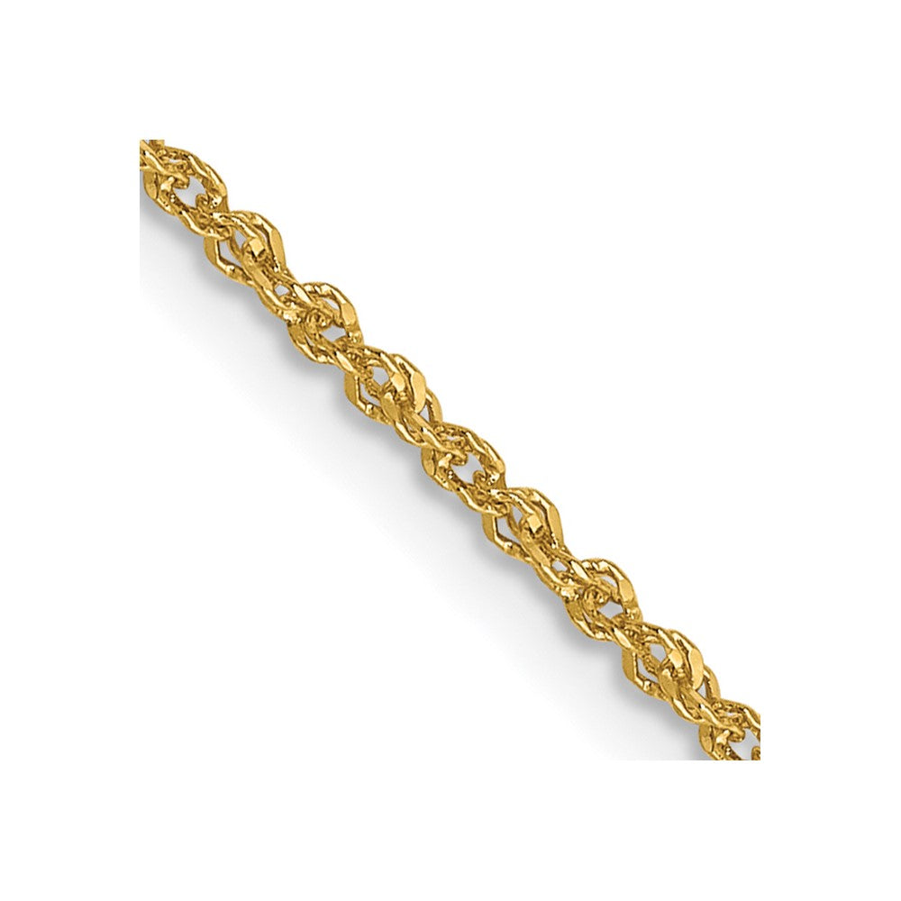 14K Yellow Gold 1.3mm Sparkle Singapore Chain