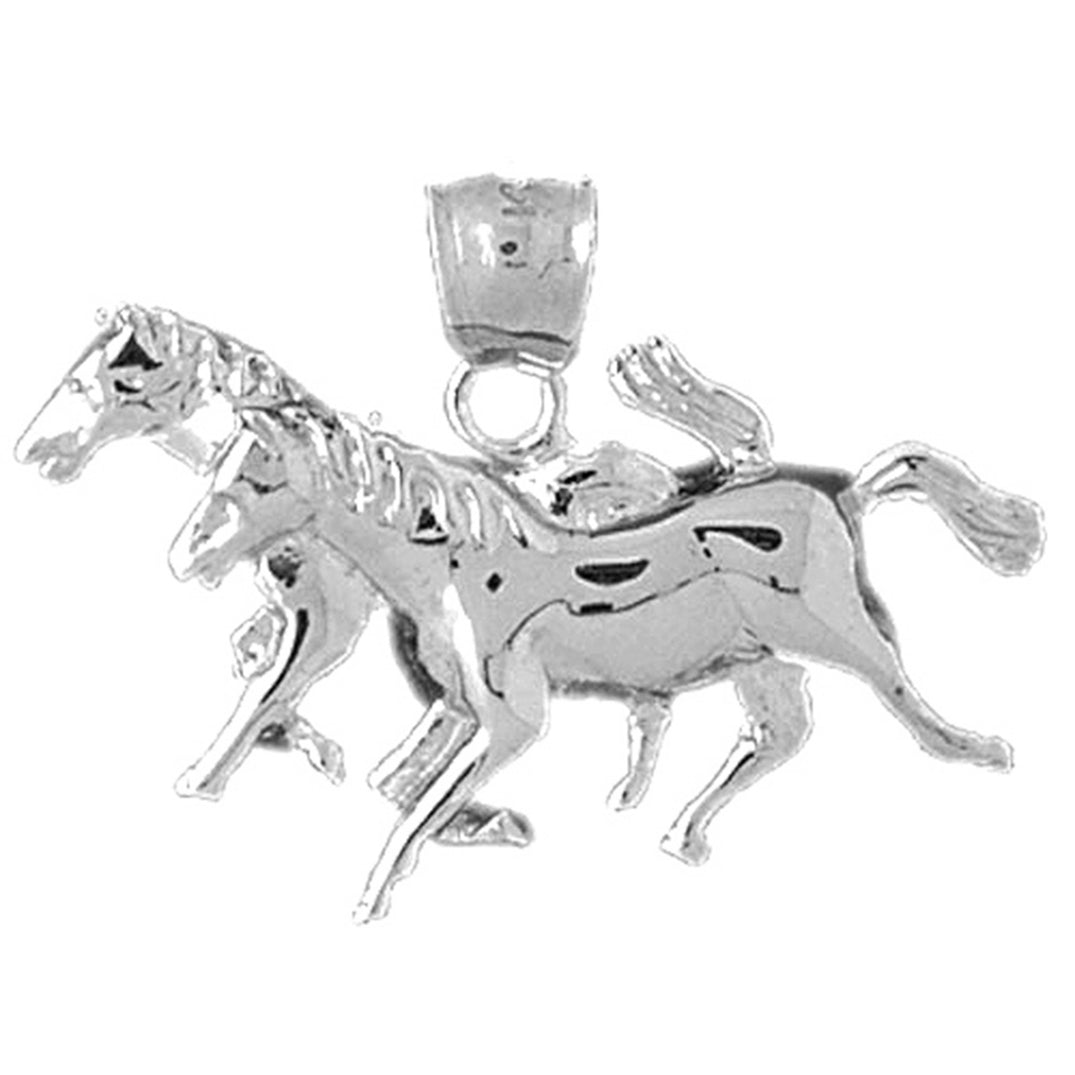 10K, 14K or 18K Gold Horse Pendant