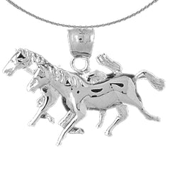 10K, 14K or 18K Gold Horse Pendant