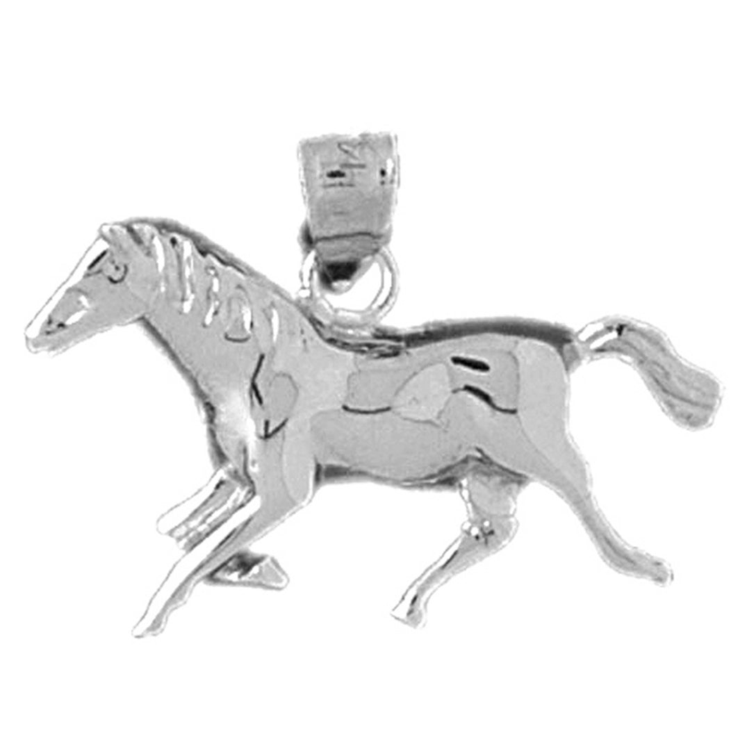 10K, 14K or 18K Gold Horse Pendant