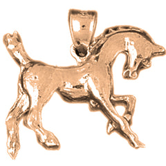 10K, 14K or 18K Gold Horse Pendant