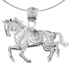 10K, 14K or 18K Gold Horse Pendant