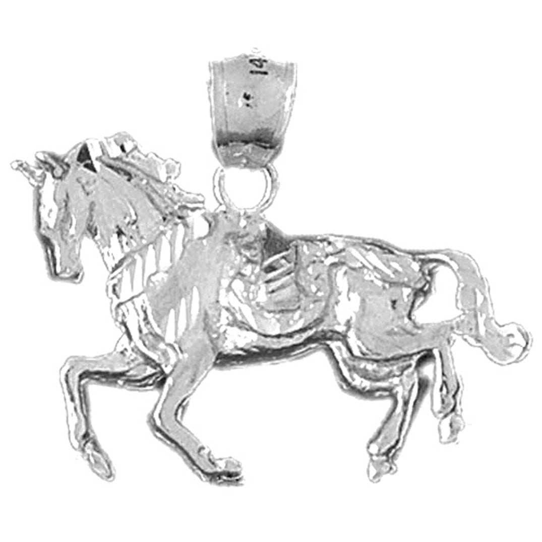 10K, 14K or 18K Gold Horse Pendant