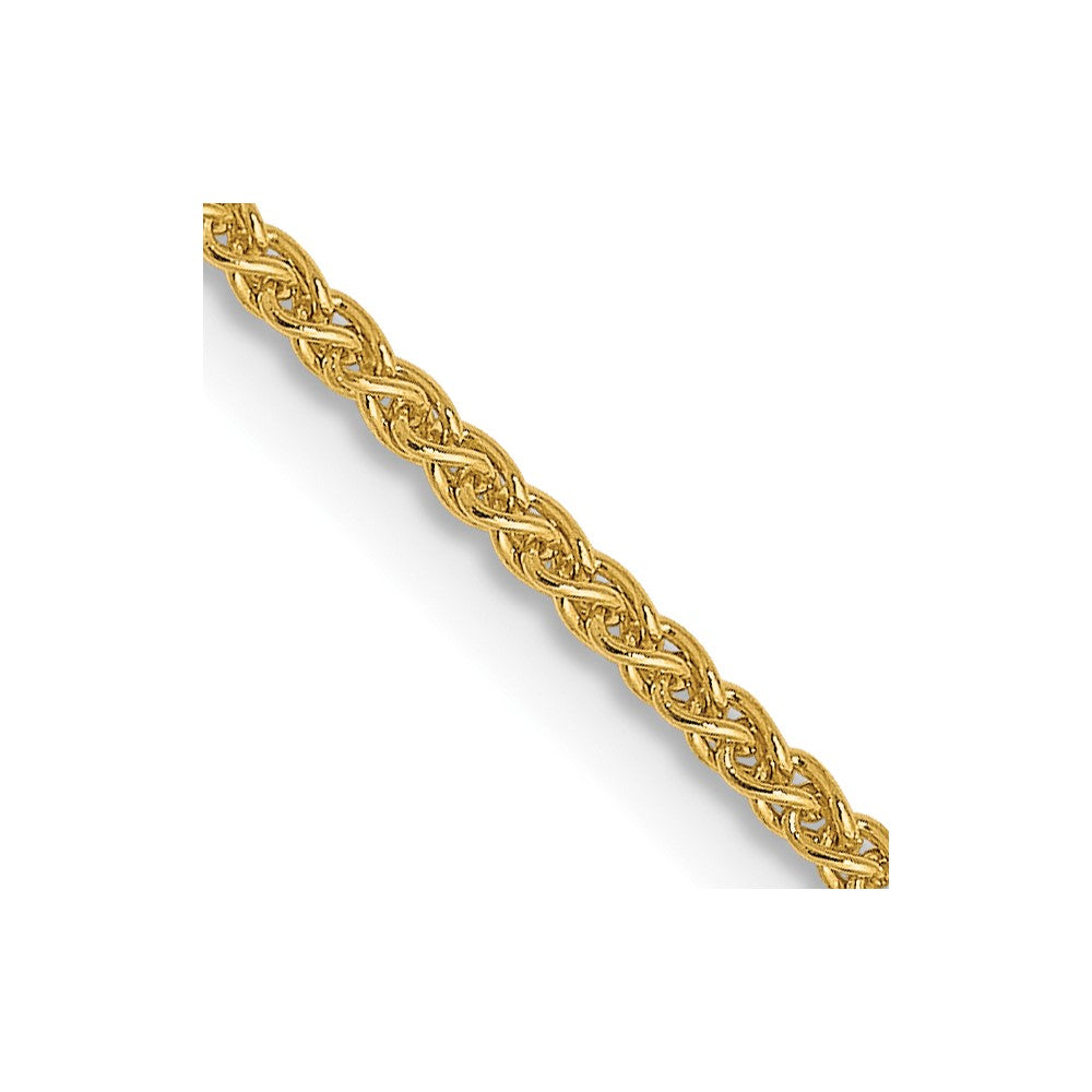 14K Yellow Gold 1.2mm Spiga (Wheat) Chain