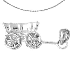 10K, 14K or 18K Gold Carriage Pendant