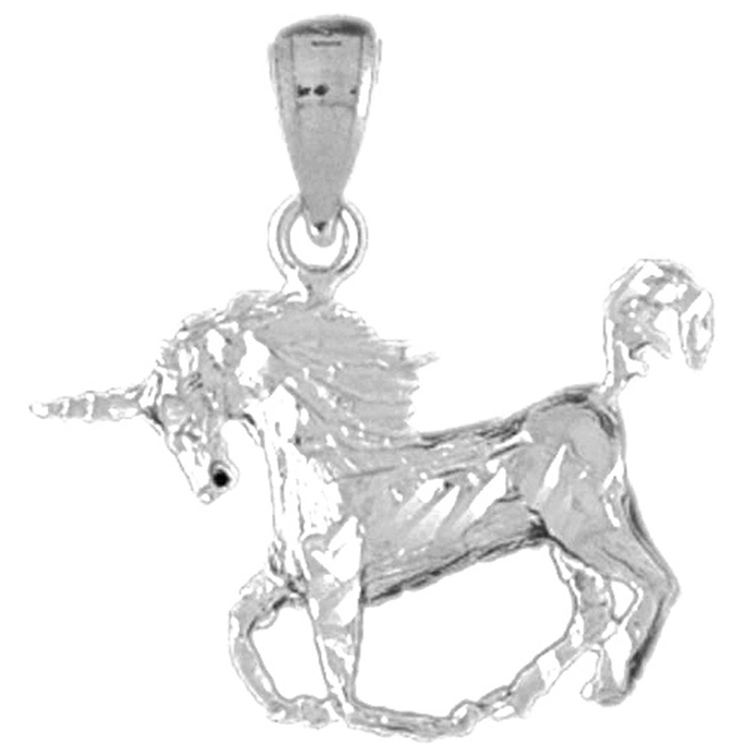 14K or 18K Gold Unicorn Pendant