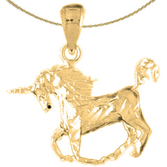 14K or 18K Gold Unicorn Pendant