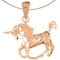 14K or 18K Gold Unicorn Pendant