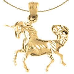 14K or 18K Gold Unicorn Pendant
