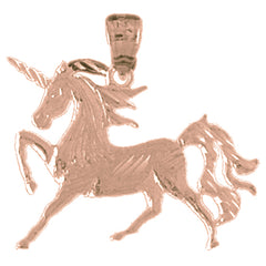 14K or 18K Gold Unicorn Pendant