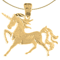 14K or 18K Gold Unicorn Pendant