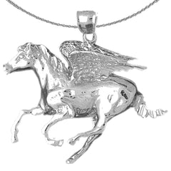 10K, 14K or 18K Gold Pegasus Pendant