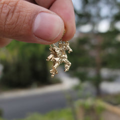 10K, 14K or 18K Gold 3D Pegasus Pendant