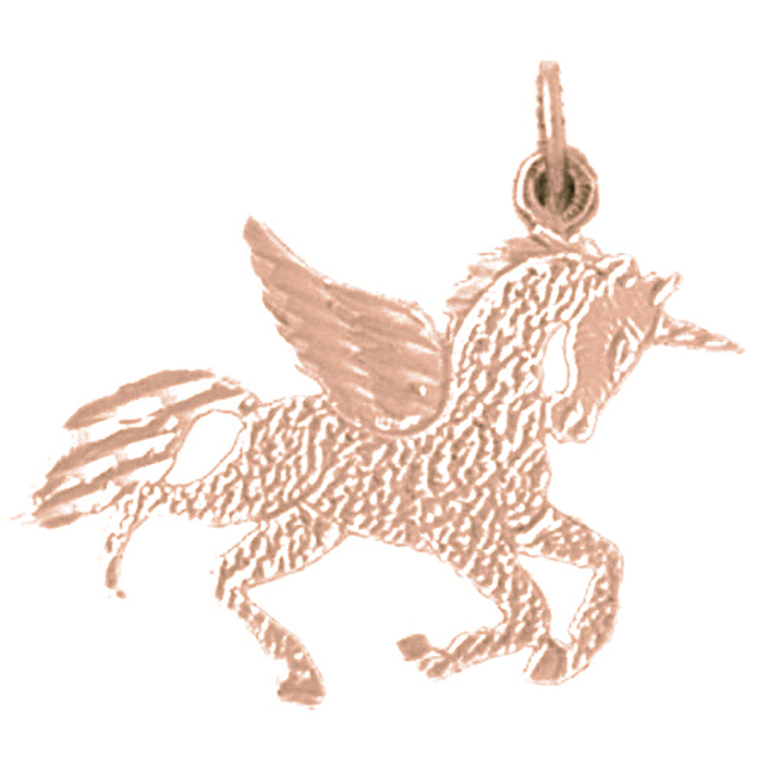 14K or 18K Gold Pegasus Pendant