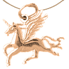 14K or 18K Gold Pegasus Pendant
