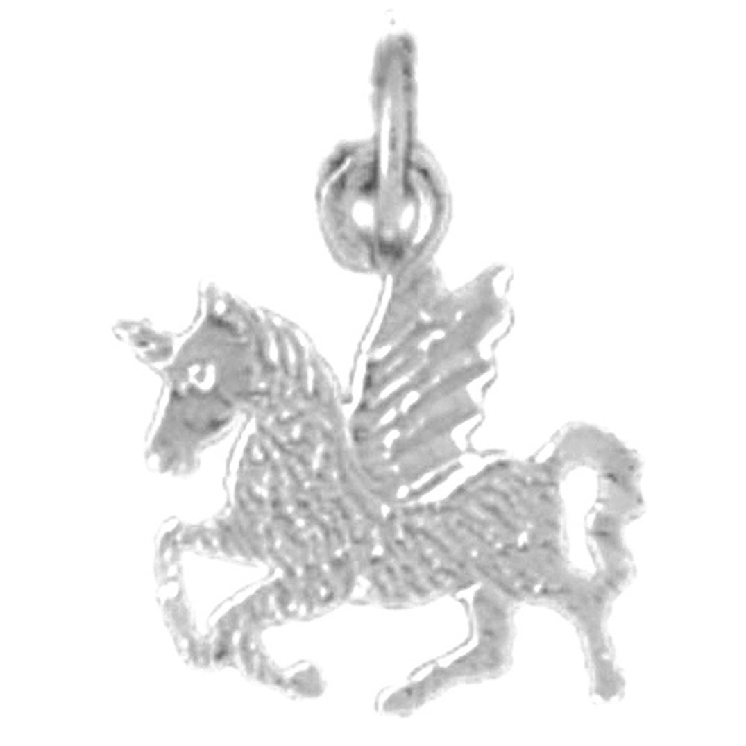 14K or 18K Gold Pegasus Pendant