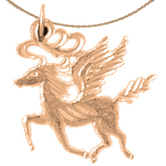 14K or 18K Gold Pegasus Pendant
