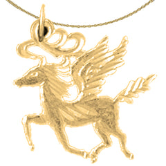 14K or 18K Gold Pegasus Pendant