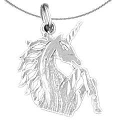 14K or 18K Gold Unicorns Pendant