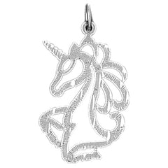 14K or 18K Gold Unicorns Pendant