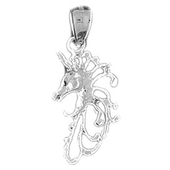 14K or 18K Gold Unicorns Pendant
