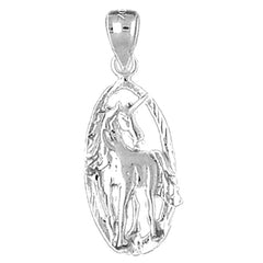 14K or 18K Gold Unicorns Pendant