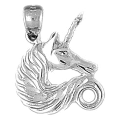 14K or 18K Gold Unicorns Pendant