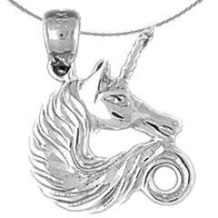 14K or 18K Gold Unicorns Pendant