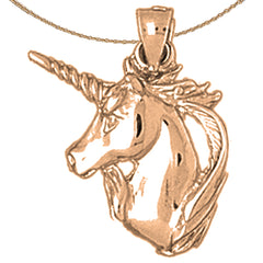 14K or 18K Gold Unicorns Pendant