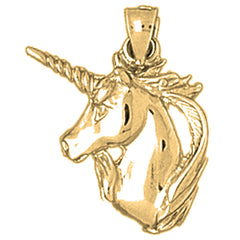 14K or 18K Gold Unicorns Pendant