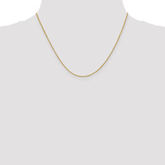 18 Karat Gelbgold 1 mm Spiga-Kette mit Diamantschliff