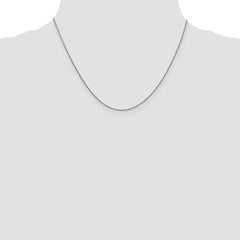 Cadena Spiga de oro blanco de 18 quilates de 1 mm con talla de diamante